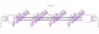 KAWE h4599 -  Тормозной шланг