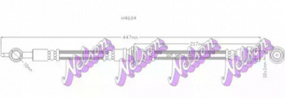 KAWE h4604 -  Тормозной шланг