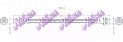 KAWE h4663 -  Тормозной шланг
