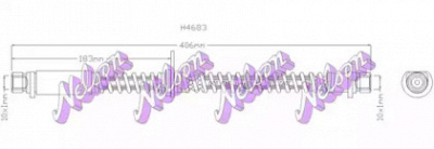 KAWE h4683 - Тормозной шланг