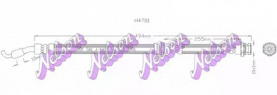 KAWE h4781 -  Тормозной шланг