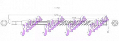 KAWE h4791 -  Тормозной шланг