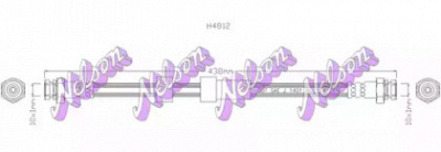 KAWE h4812 -  Тормозной шланг