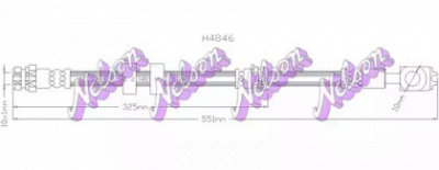 KAWE h4846 -  Тормозной шланг