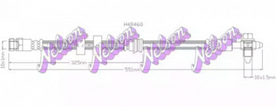 KAWE h4846q -  Тормозной шланг