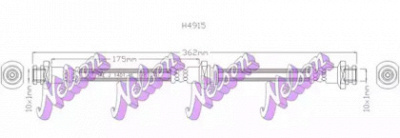 KAWE h4915 -  Тормозной шланг