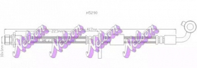 KAWE h5290 -  Тормозной шланг