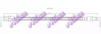 KAWE h5395 -  Тормозной шланг