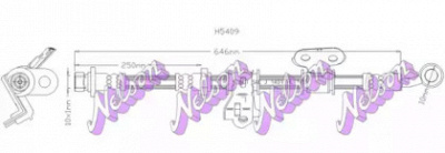 KAWE h5409 -  Тормозной шланг