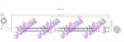 KAWE h5446 -  Тормозной шланг