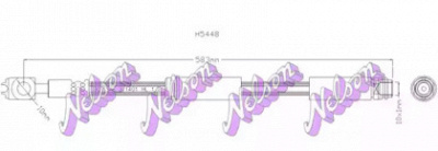 KAWE h5448 -  Тормозной шланг