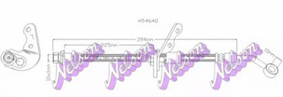 KAWE h5464q -  Тормозной шланг