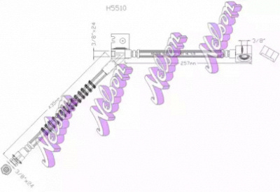 KAWE h5510 -  Тормозной шланг