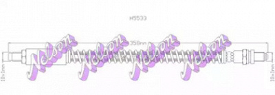 KAWE h5533 -  Тормозной шланг
