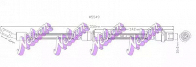 KAWE h5549 -  Тормозной шланг