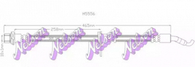 KAWE h5556 -  Тормозной шланг