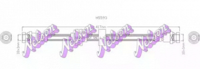 KAWE h5593 -  Тормозной шланг