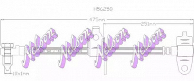 KAWE h5625q -  Тормозной шланг