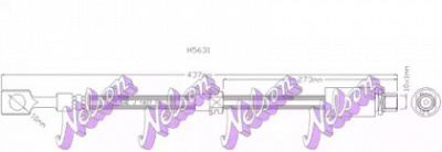 KAWE h5631 -  Тормозной шланг
