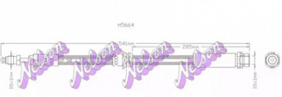 KAWE h5664 -  Тормозной шланг