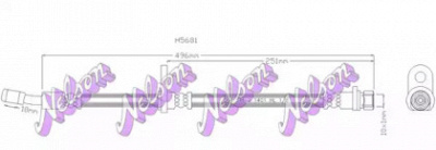KAWE h5681 -  Тормозной шланг