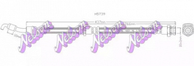 KAWE h5739 -  Тормозной шланг