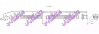 KAWE h5766 -  Тормозной шланг