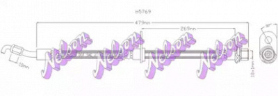 KAWE h5769 -  Тормозной шланг