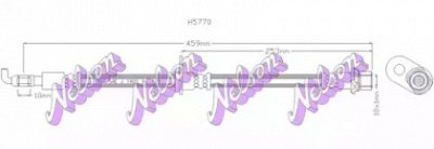 KAWE h5770 -  Тормозной шланг