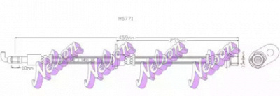KAWE h5771 -  Тормозной шланг