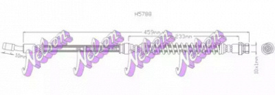 KAWE h5788 -  Тормозной шланг