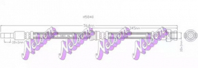 KAWE h5840 -  Тормозной шланг
