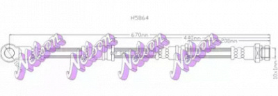 KAWE h5864 -  Тормозной шланг