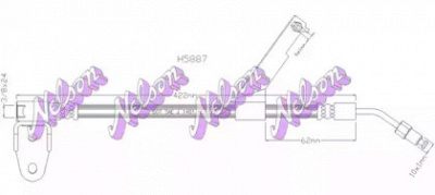 KAWE h5887 -  Тормозной шланг