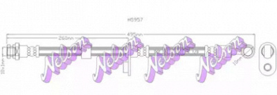 KAWE h5957 -  Тормозной шланг
