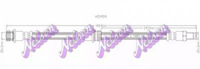 KAWE h5959 -  Тормозной шланг