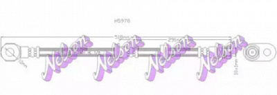 KAWE h5978 -  Тормозной шланг
