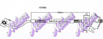 KAWE h5988 -  Тормозной шланг