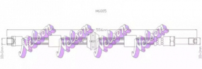 KAWE h6005 -  Тормозной шланг
