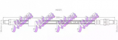 KAWE h6021 -  Тормозной шланг