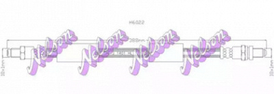 KAWE h6022 -  Тормозной шланг