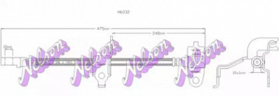 KAWE h6032 -  Тормозной шланг