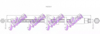 KAWE h6064 -  Тормозной шланг