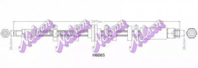 KAWE h6065 -  Тормозной шланг