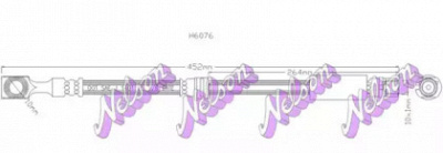 KAWE h6076 -  Тормозной шланг
