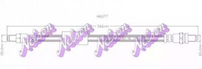KAWE h6077 -  Тормозной шланг