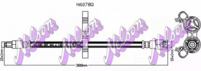 KAWE h6078q -  Тормозной шланг