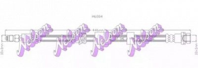 KAWE h6084 -  Тормозной шланг