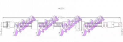 KAWE h6091 -  Тормозной шланг
