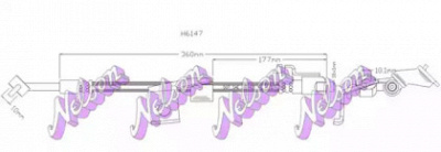 KAWE h6147 -  Тормозной шланг